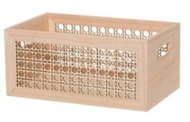 4Living 4Living Puulaatikko laserkuviolla 27,5x17x12,5cm 628322