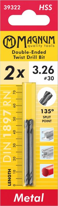Niittiporantera HSS 2kpl 3,26mm 39322 980-1268