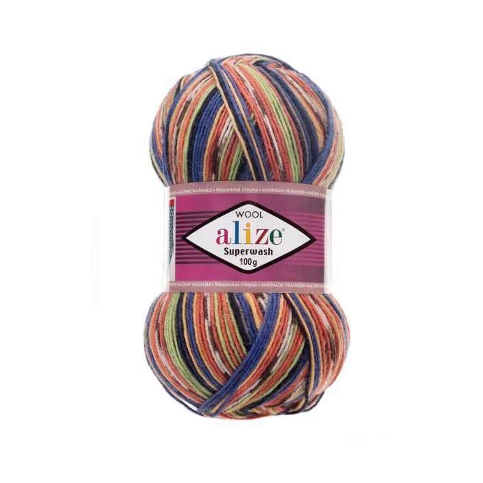 Alize Superwash 2701 Kirjava monivari 100g ASWP-2701
