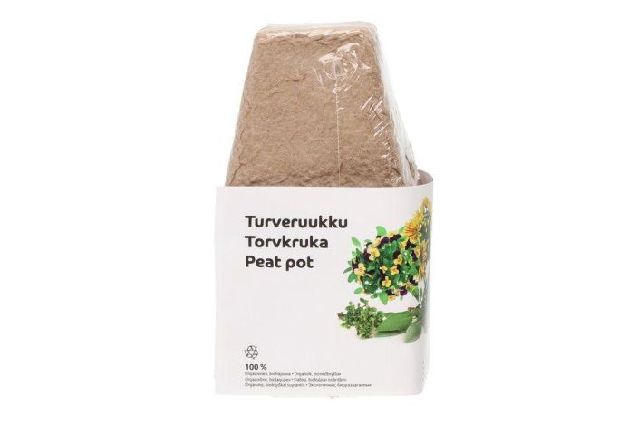 Turveruukku 8x8cm 10kpl nelio 100964 924-283