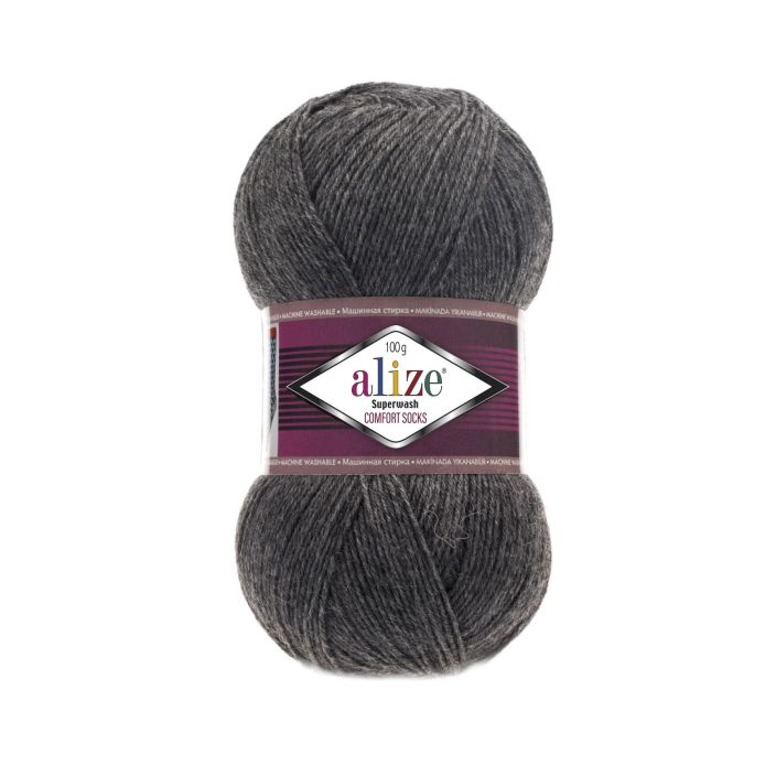 Alize Superwash sukkalanka 182 Tummanharmaa 100g ASW-0182