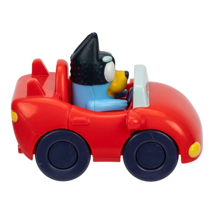 Bluey Mini racers hahmo ja ajoneuvo lajit. 90318 tuotekuva 2