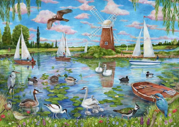 Life along the Broads - 1000p 12001716 926-8077 1000p Ravensburger Life along the Broads - 1000p 12001716 926-8077 1000p Ravensburger
