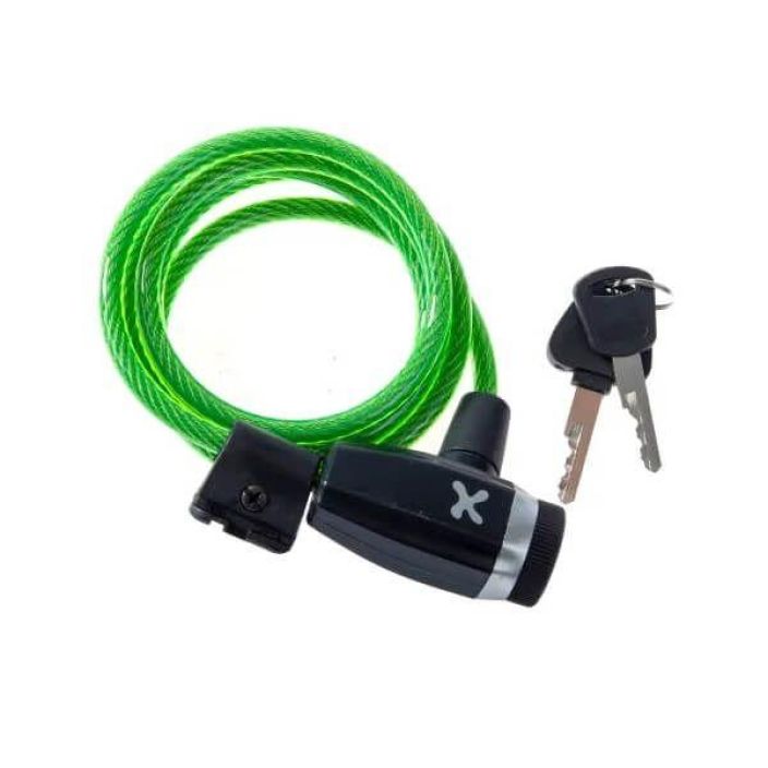 Spiraalilukko 8mm/150cm vihrea 99516 937-078