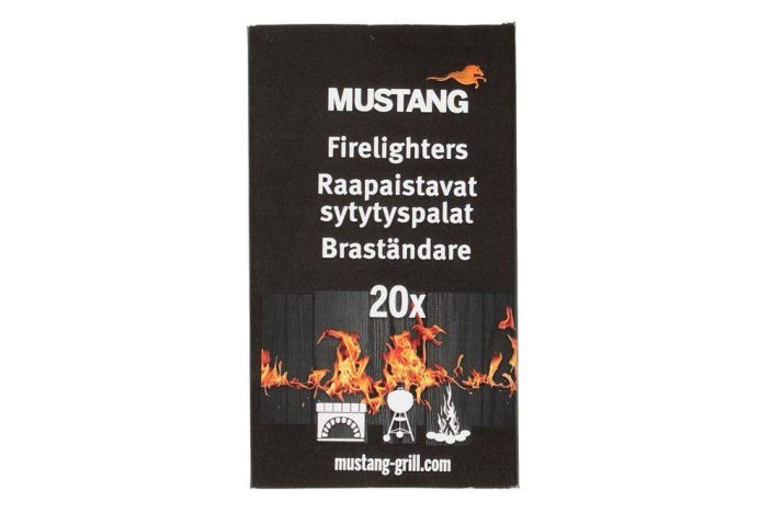 Mustang raapaistava sytytyspala 20kpl Helppokayttoinen sytytyspala raapaisupinnalla. Paloaika noin 6 min.