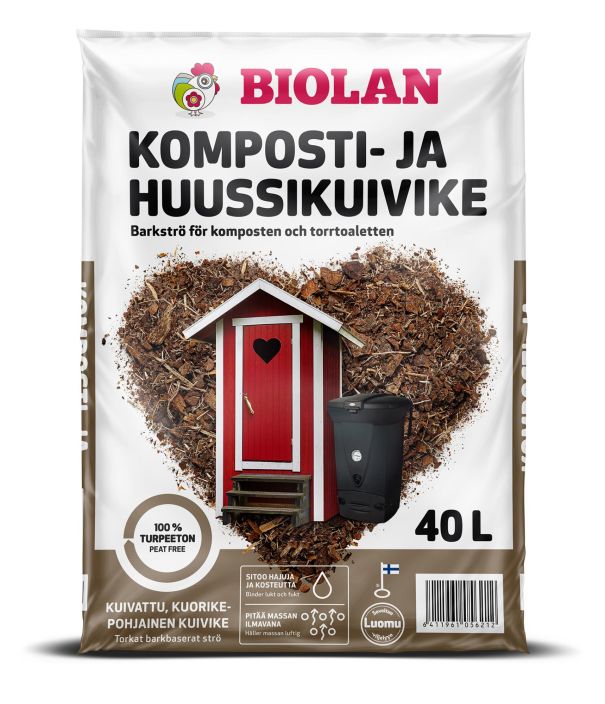 Biolan komposti- ja huussikuivike 40L 70562100