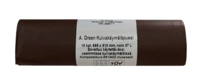 A. Green kuivakaymalapussi 10kpl 655x510mm 9089 952-117