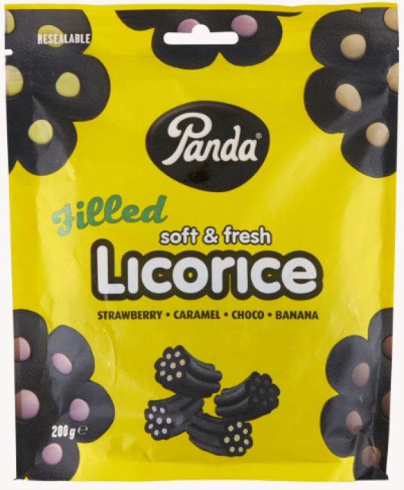Panda Soft fresh filled licorice 200g ERA 901-336