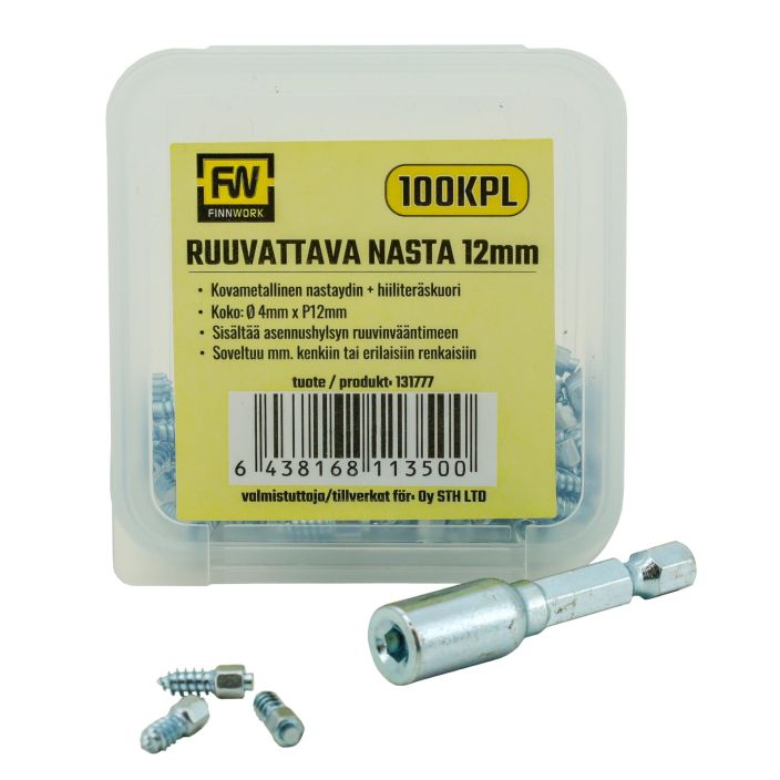 Ruuvinasta 12mm 100kpl 131777 995-2274