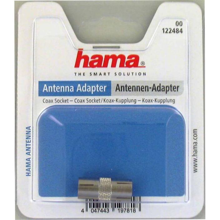 HAMA Antenni Liitin Metal 122484 Coax Naaras-Naaras 998-3294