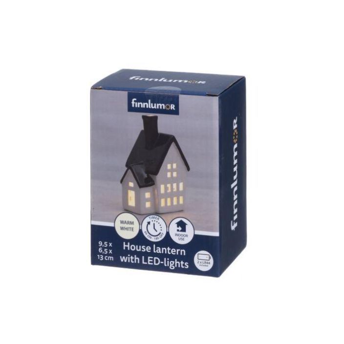 Finnlumor Talolyhty LED-valolla 13cm 637444 924-3500