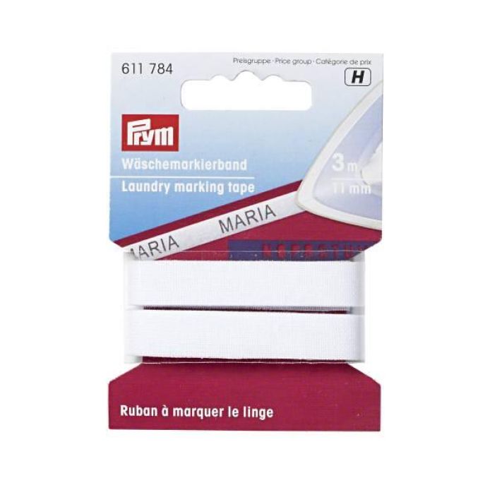 Silitettava pesumerkkausnauha 11mm 3m 611784 912-6043