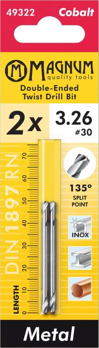 Niittiporantera Cobalt 2kpl 3,26mm 49322 980-1107