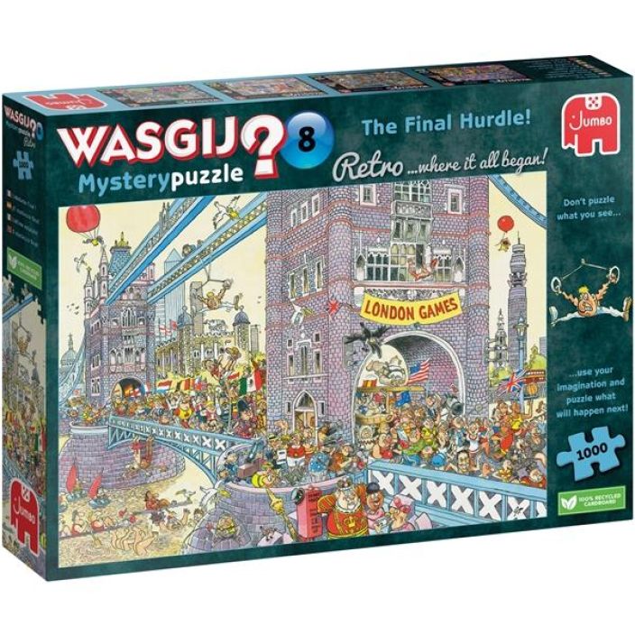 Wasgij Retro Mystery 8 The Final Hurtle! 1000 palaa JU00330 929-1012 Wasgij Retro Mystery 8 The Final Hurtle! 1000 palaa JU00330 929-1012