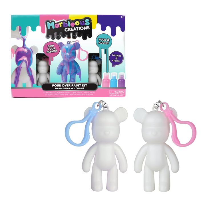 Marbleous Marble karhu avaimenperäsetti 2-pack 39925046 tuotekuva 1