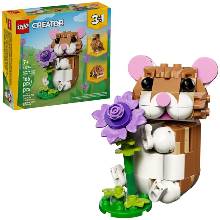 Hurmaava hamsteri ja kukka 31376 Hurmaava hamsteri ja kukka 31376