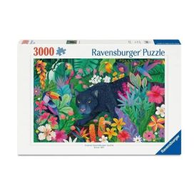 Ravensburger Panther in Blooming Jungle 3000p palapeli