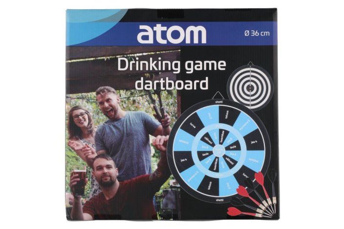 Atom Juomapelitikkataulu 36cm + tikat 6kpl 648028 tuotekuva 2