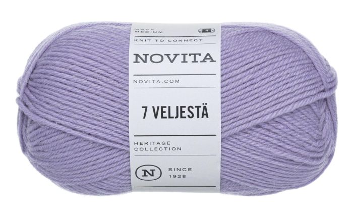 Novita x Fazer 7 veljesta 752 lontoo rae 100g 7 Veljestä on lankaklassikko neuleisiin ja villasukkiin. Puikkosuositus 4mm,
