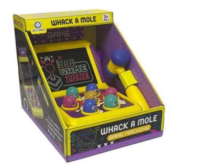 Whack a mole tivolipeli Huvipuistoista tuttu peli, whack a mole!