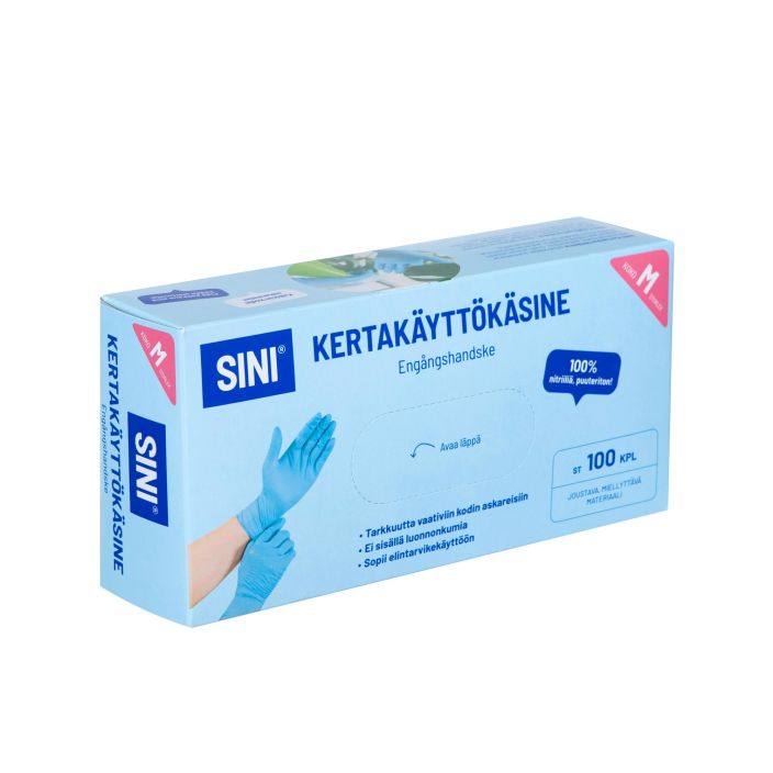 Kertakayttokasine M nitriili 100kpl 32162 922-788