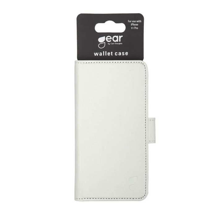 GEAR Lompakko Valkoinen - iPhone 11 Pro Lompakko ja suojakotelo puhelimelle Kolme korttipaikkaa pankkikorteille ja