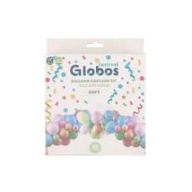Ilmapallokaari 60 palloa pastellivärit 634601