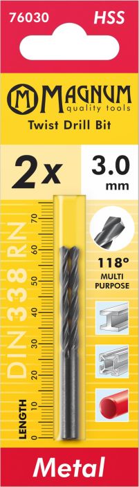 Porantera HSS 2kpl 2,0mm 76020 980-1068