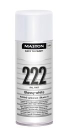 Maston spraymaali kiiltävä valkoinen 222 400ml