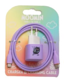 Moomin Muumit Haisuli Laturisetti USB-C 20W M20008 