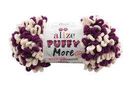 Alize Alize Puffy More 6537 luumu / vaalea beige 150g APMO-6537