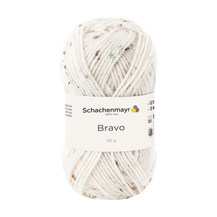 Bravo neulelanka 00002 natur tweed 50g Monipuolinen ja suosittu Bravo -neulelanka kaikenlaisiin kohteisiin. Sopii