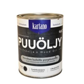Kartano Kartano puuöljy musta 0,9L vesiohenteinen 2337