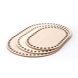 Soikea korinpohja vaneria 30x20cm 1kpl