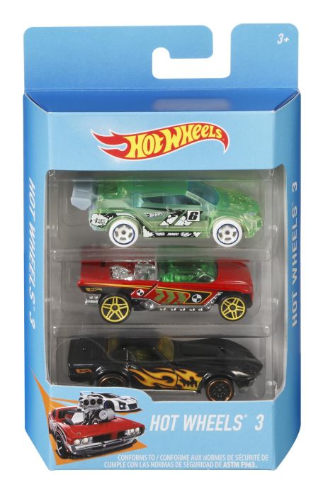 Hot wheels autolajitelma 3kpl K5904 2016003 3kpl/pkt 926-7095