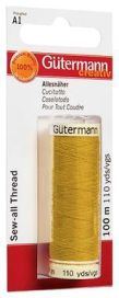 Gutermann Gutermann ompelulanka 968 sinapinkeltainen 100m 640697