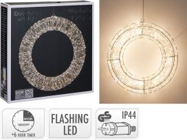 LED-valoseppele hopea 500led 38cm