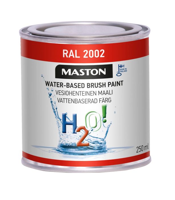 H2O! RAL2002 Sinooperinpunainen 250ml 1712002 908-692