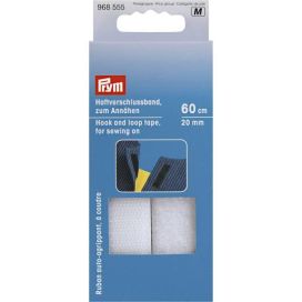 Ommeltava tarranauha 20mm 60cm valkoinen