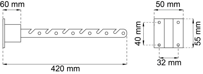 Tuuletusteline 740 valk. 55012 tuotekuva 2