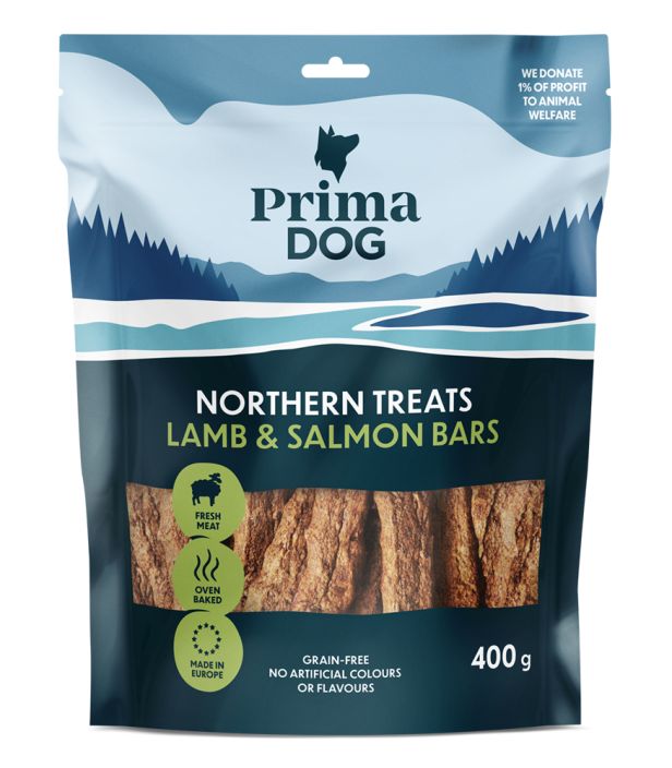 PD Northern Treats Lammas-lohitanko 400g Lihaisat ja taysin viljattomat PrimaDog Northern Treats Lammas-lohitangot
