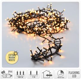 Valoketju "snake" 500led extra lämminvalkoinen timer AGL000300