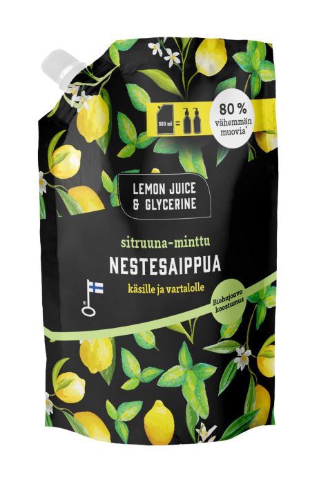 LJG sitruuna-minttu nestesaippua 550ml 24048 970-030