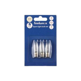 Finnlumor Varalamppu 3kpl 7-os kynttelikkö 106942