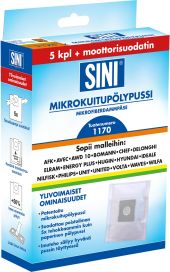 Sini Mikrokuitupölypussi 5kpl S51170