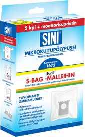 Sini Mikrokuitupölypussi 5kpl S-Bag S51675