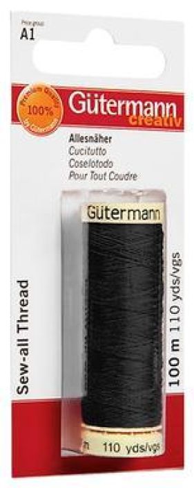 Gutermann ompelulanka musta 100m 795003