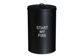4Living 4Living Start My Fire Sytytyspalojen säilytyspurkki musta 659471