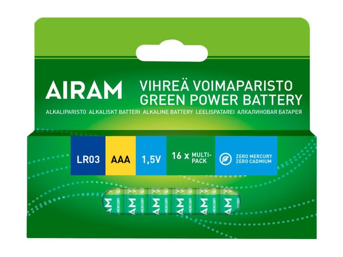 Airam paristo 16-pack AAA 9471664 917-102