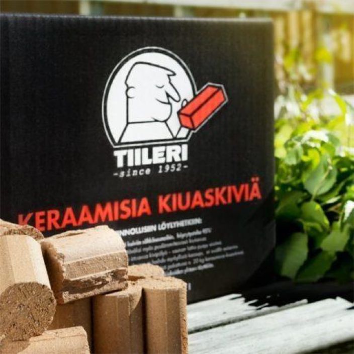 Tiileri keraamiset kiuaskivet 20kg Kehitetty erityisesti sahkosaunoihin, joiden ongelmana ovat kuivat ja lyhyet loylyt.